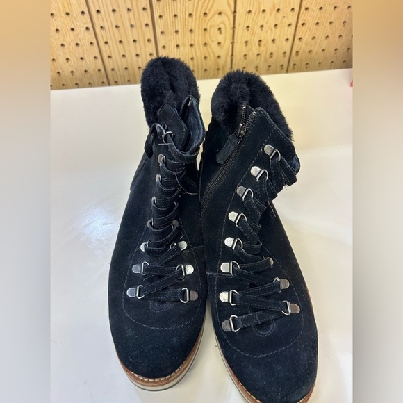 Kate Spade Upper Leather  Women's Black Suede Ankle Boots - Picture 2 of 8